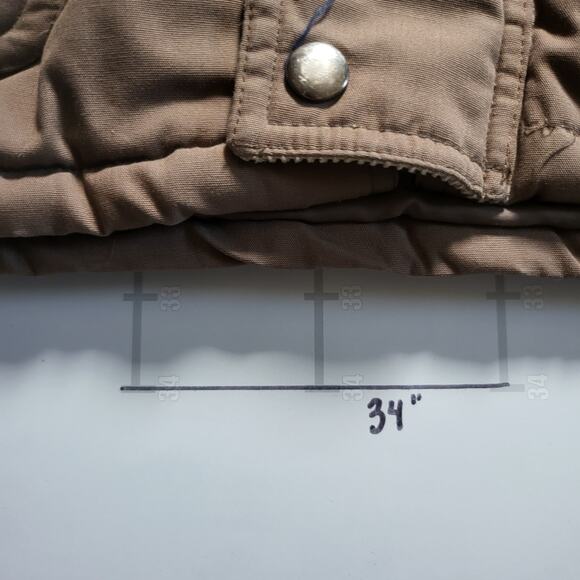 Vintage St. John's Bay Chore Coat Mens XLT XL Tall Brown Insulated Jacket Winter - Picture 8 of 8